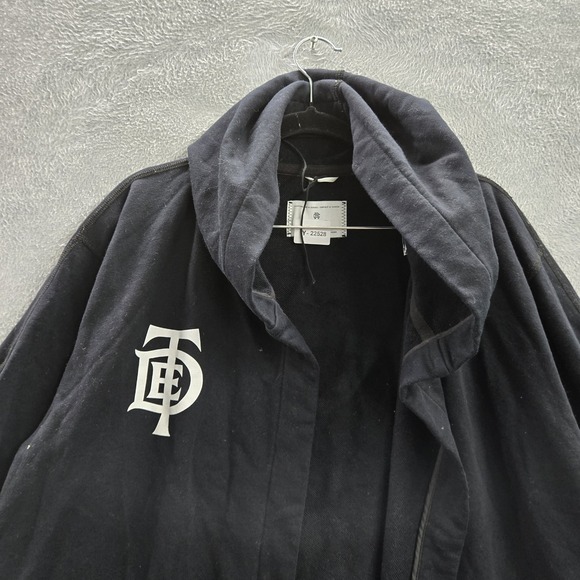 Reigning Champ Men Sleepwear L Black Top Dog‎ TDE Kendrick Lamar Robe Hooded - Picture 7 of 11